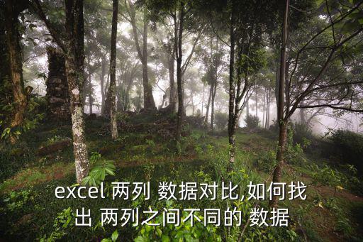 excel 兩列 數據對比,如何找出 兩列之間不同的 數據