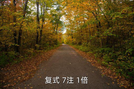 復(fù)式 7注 1倍