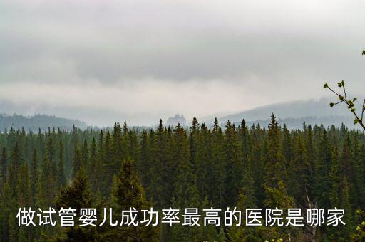 做試管嬰兒成功率最高的醫(yī)院是哪家
