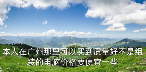 本人在廣州那里可以買到質量好不是組裝的電腦價格要便宜一些
