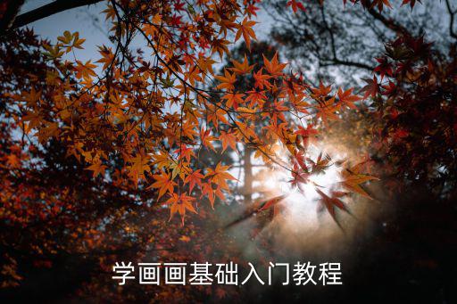 學畫畫基礎入門教程