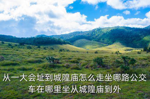 從一大會址到城隍廟怎么走坐哪路公交車在哪里坐從城隍廟到外