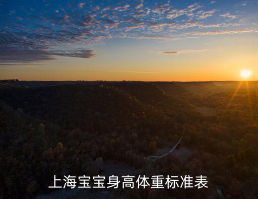 上海寶寶身高體重標準表