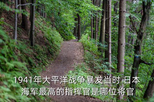 1941年大平洋戰(zhàn)爭暴發(fā)當(dāng)時 日本 海軍最高的指揮官是哪位將官