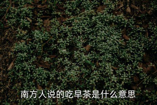 廣州早茶點(diǎn)心的象征，南方人說(shuō)的吃早茶是什么意思
