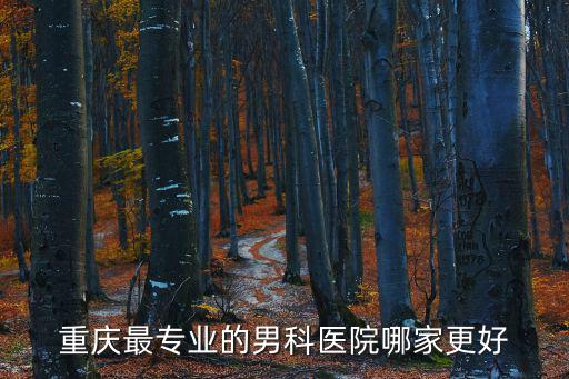 重慶最專業的男科醫院哪家更好