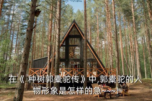 在《 種樹郭橐駝傳》中,郭橐駝的人物形象是怎樣的急~~~!