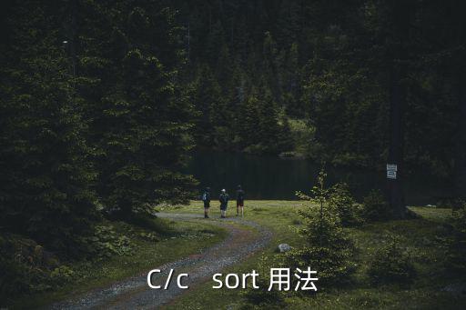 C/c   sort 用法