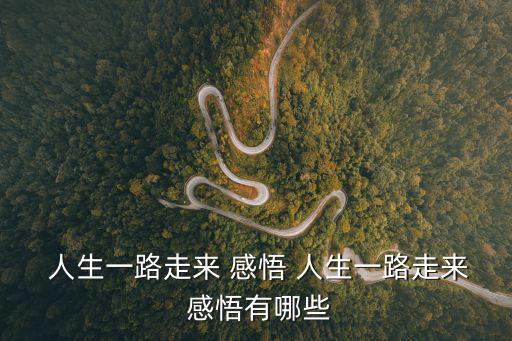  人生一路走來 感悟 人生一路走來 感悟有哪些
