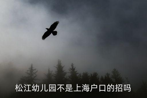 上海市松江泗涇第七幼兒園招老師么，松江幼兒園不是上海戶口的招嗎