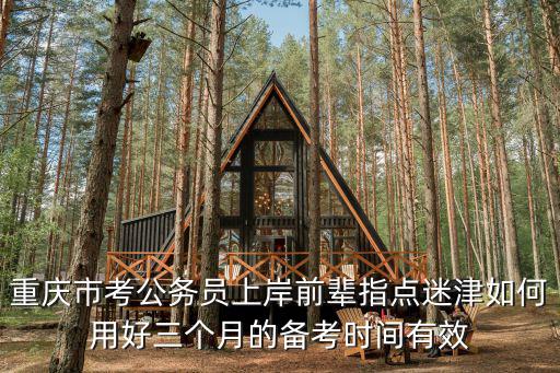 重慶市考公務(wù)員上岸前輩指點迷津如何用好三個月的備考時間有效