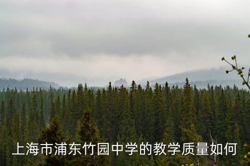 上海市浦東新區(qū)竹園小學(xué)招生簡章，上海市浦東竹園中學(xué)的教學(xué)質(zhì)量如何