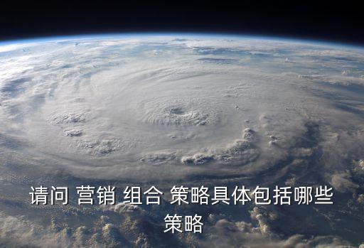 請問 營銷 組合 策略具體包括哪些 策略