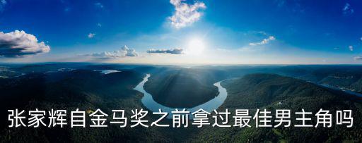 張家輝自金馬獎(jiǎng)之前拿過最佳男主角嗎