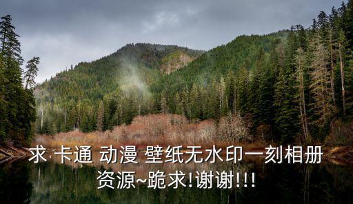 求 卡通 動漫 壁紙無水印一刻相冊資源~跪求!謝謝!!!