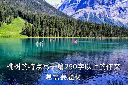 桃樹的特點寫一篇250字以上的作文急需要題材