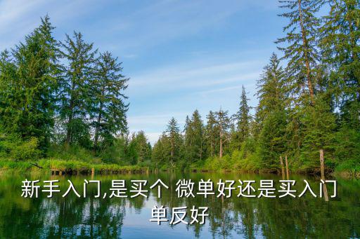 新手入門,是買個 微單好還是買入門單反好