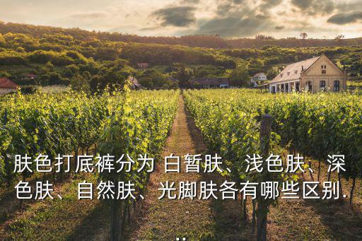 膚色打底褲分為 白暫膚、淺色膚、深色膚、自然膚、光腳膚各有哪些區(qū)別...