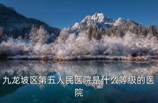 九龍坡區第五人民醫院是什么等級的醫院