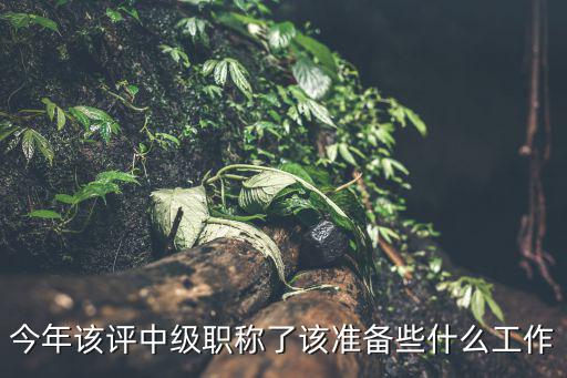 今年該評中級職稱了該準備些什么工作
