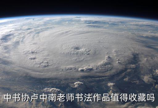 中書協盧中南老師書法作品值得收藏嗎