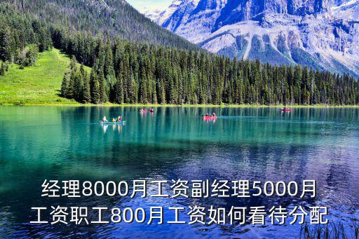 經(jīng)理8000月工資副經(jīng)理5000月工資職工800月工資如何看待分配