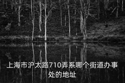 上海市滬太路710弄系哪個街道辦事處的地址
