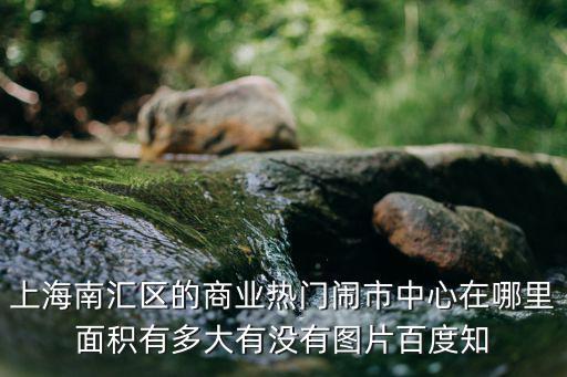上海南匯區(qū)的商業(yè)熱門鬧市中心在哪里面積有多大有沒(méi)有圖片百度知