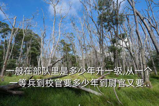 一生是多少年,晉升途徑:中央直升上尉三年和中校晉升大校四年
