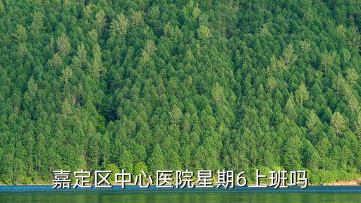 嘉定區中心醫院星期6上班嗎
