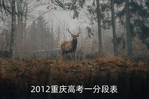 重慶市藝術(shù)類一分一段表，2012重慶高考一分段表