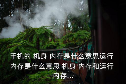 手機(jī)的 機(jī)身 內(nèi)存是什么意思運(yùn)行 內(nèi)存是什么意思 機(jī)身 內(nèi)存和運(yùn)行 內(nèi)存...