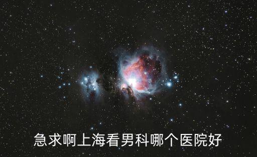 急求啊上海看男科哪個醫(yī)院好