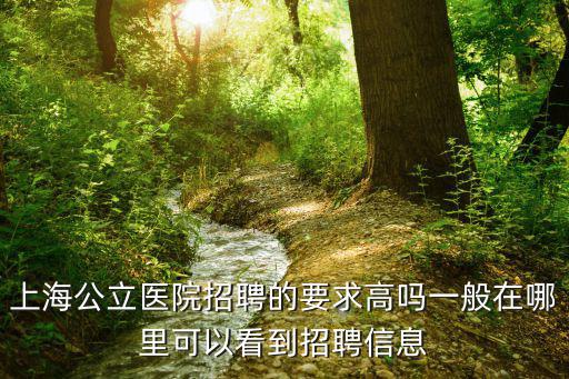 上海公立醫院招聘的要求高嗎一般在哪里可以看到招聘信息