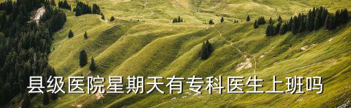 縣級醫院星期天有專科醫生上班嗎