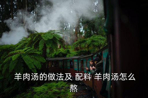羊肉湯的配料,羊排羊骨湯的做法:先煮熟羊排和羊骨