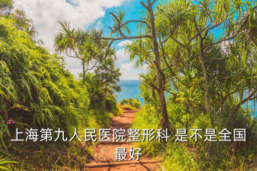 上海第九人民醫院整形科 是不是全國最好