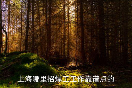 上海哪里招焊工工作靠譜點的