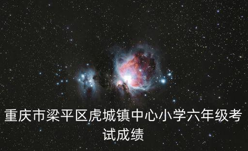 重慶市梁平區虎城鎮中心小學六年級考試成績