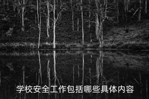 學校安全,建立學校安全工作保障體系全面落實兩制