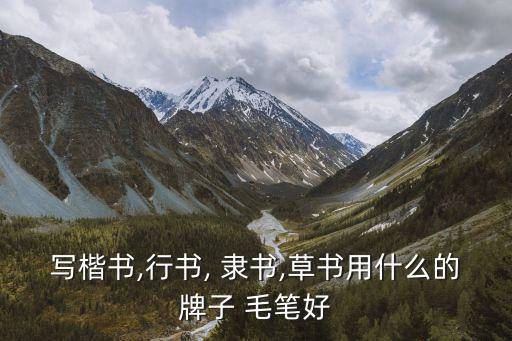 寫(xiě)楷書(shū),行書(shū), 隸書(shū),草書(shū)用什么的牌子 毛筆好
