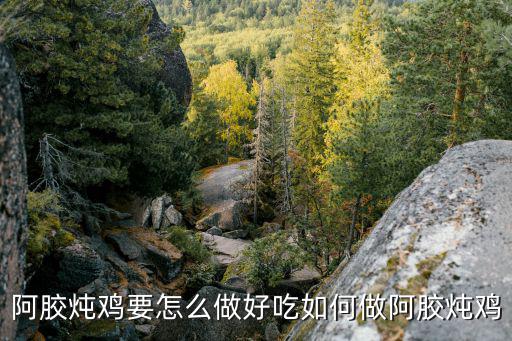 阿膠燉雞，阿膠燉雞要怎么做好吃如何做阿膠燉雞