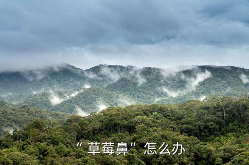 “ 草莓鼻”怎么辦