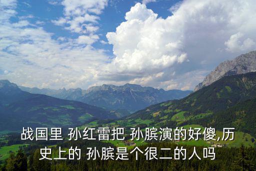 戰國里 孫紅雷把 孫臏演的好傻,歷史上的 孫臏是個很二的人嗎