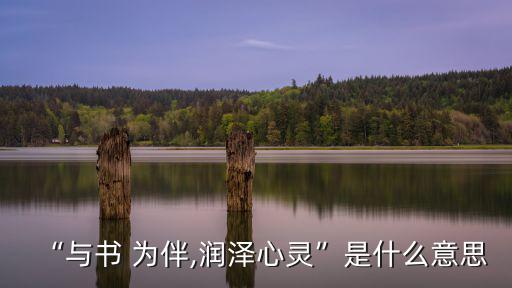 “與書 為伴,潤澤心靈”是什么意思