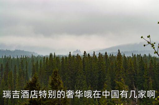 瑞吉酒店特別的奢華哦在中國有幾家啊