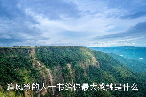 追風箏的人一書給你最大感觸是什么