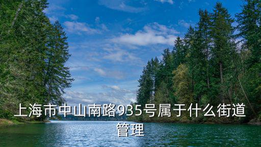 上海市尚海灣豪庭是什么街道，上海市中山南路935號(hào)屬于什么街道管理