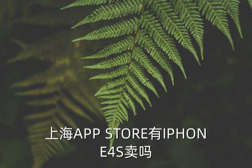 上海app store，上海APP STORE有IPHONE4S賣嗎