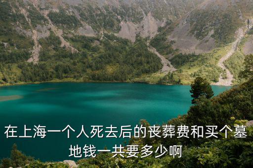 上海市閔行區墓地價格，在上海一個人死去后的喪葬費和買個墓地錢一共要多少啊